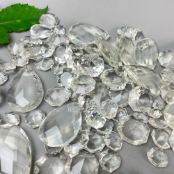 Mix af vintage glasprismer