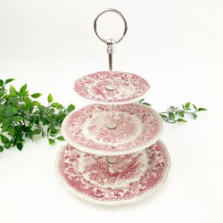 Engelsk etagere i tre lag