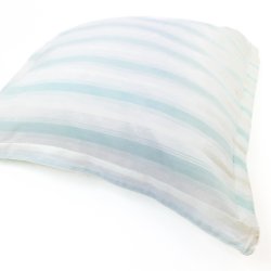 Damask pudebetrk med mintgrnne striber