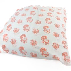 Vintage pudebetrk med orange blomster