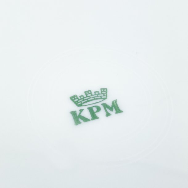 Flacher Teller mit blauen Blumen von KPM