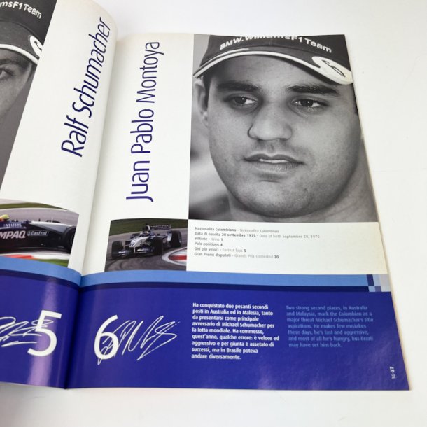 Originalt Formel 1 program Imola 2002