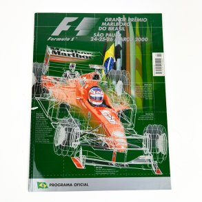 Originalt Formel 1 program S�o Paulo 2000