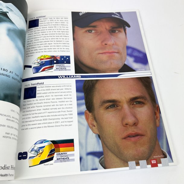 Originalt Formel 1 program Indianapolis 2005