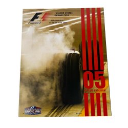 Originalt Formel 1 program Indianapolis 2005