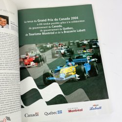 Originalt Formel 1 program Montr�al 2004