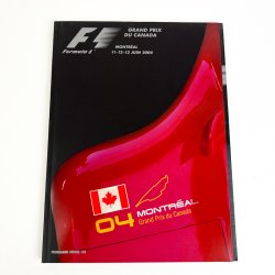 Originalt Formel 1 program Montr�al 2004