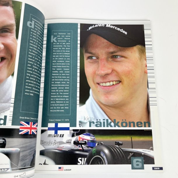 Originalt Formel 1 program Indianapolis 2004