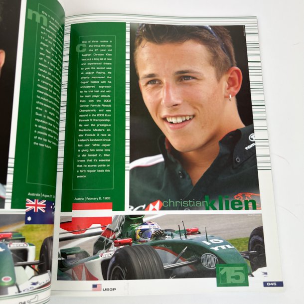 Originalt Formel 1 program Indianapolis 2004