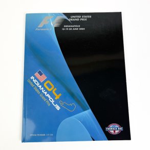 Originalt Formel 1 program Indianapolis 2004