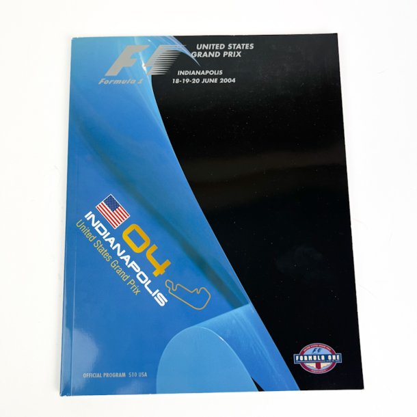 Originalt Formel 1 program Indianapolis 2004
