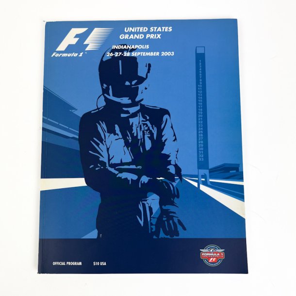 Originalt Formel 1 Indianapolis program 2003