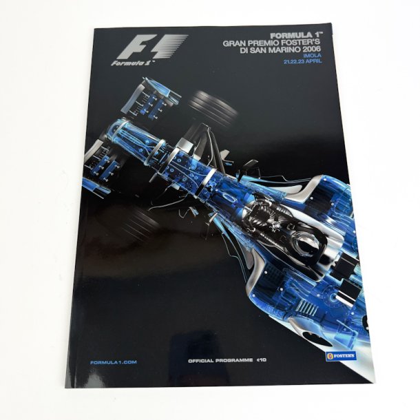 Originalt Formel 1 program Imola 2006