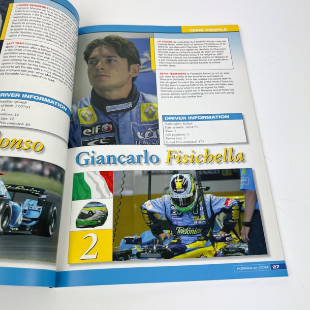 Originalt Formel 1 program Magny-Cours 2006