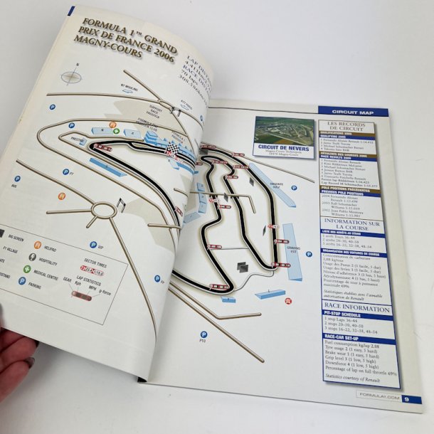 Originalt Formel 1 program Magny-Cours 2006