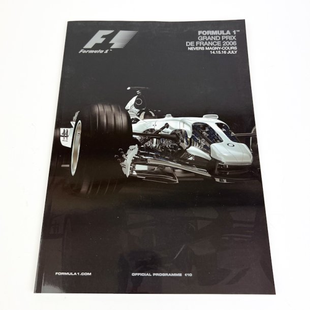 Originalt Formel 1 program Magny-Cours 2006