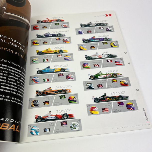 Originalt Formel 1 program Indianapolis 2002
