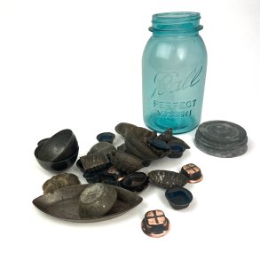 Vintage chokoladeforme  Fransk glas med 22 stk.