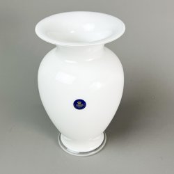Hvid vintage Holmegaard vase