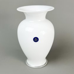 Hvid vintage Holmegaard vase