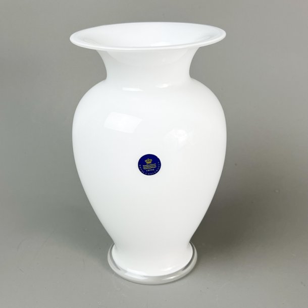 Hvid vintage Holmegaard vase