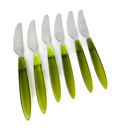 Seks gr�nne retro sm�rknive