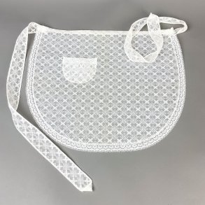 Weies Vintage Spitzen-Schrzchen