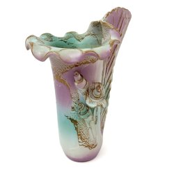 Abstrakte Vase aus den 80ern in Pastellfarben