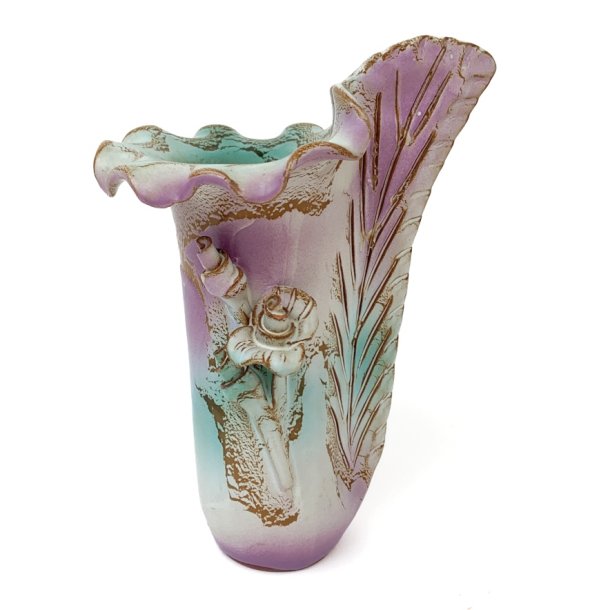 Abstrakte Vase aus den 80ern in Pastellfarben