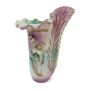 Abstrakte Vase aus den 80ern in Pastellfarben