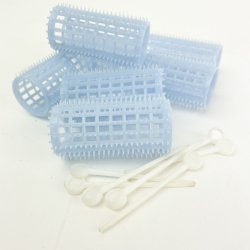 Lysebl� retro h�r curlers