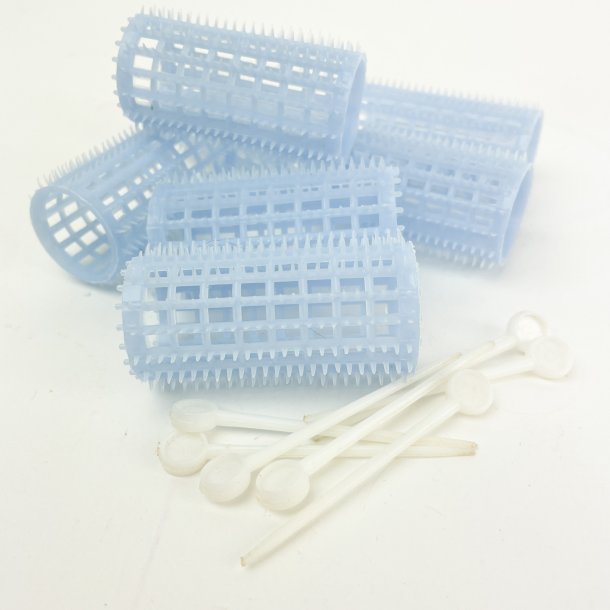 Lysebl� retro h�r curlers