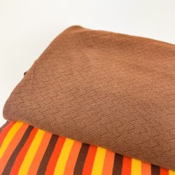 Retro-Stoffpaket  Braun und Streifen