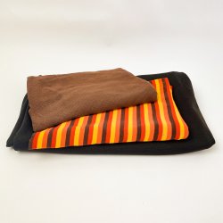 Retro-Stoffpaket  Braun und Streifen