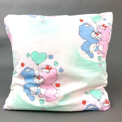 Retro-Babykissenbezug mit Teddybren