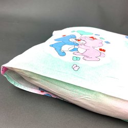 Retro-Babykissenbezug mit Teddybren