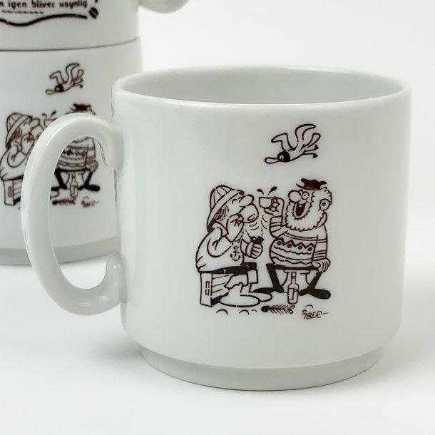 Brandyflasche mit 3 Bechern