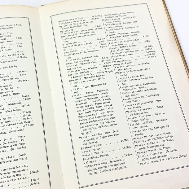 Calender for Aarene fra 601-2200