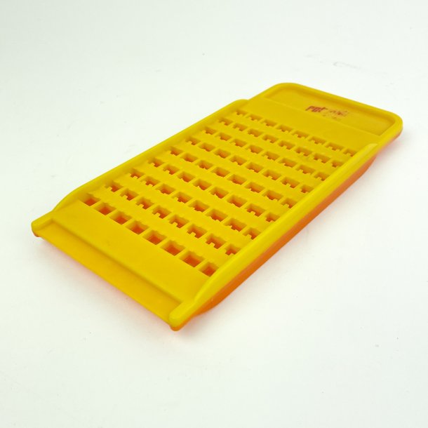 Orange og gult retro rivejern