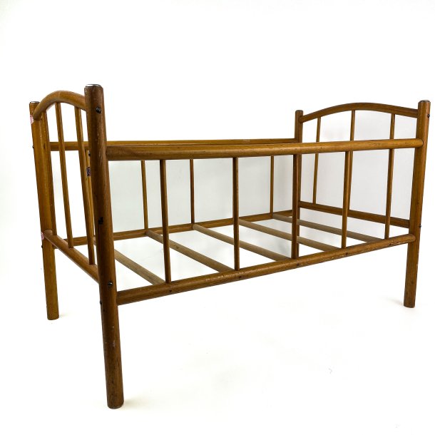 Vintage Puppenbett aus Holz