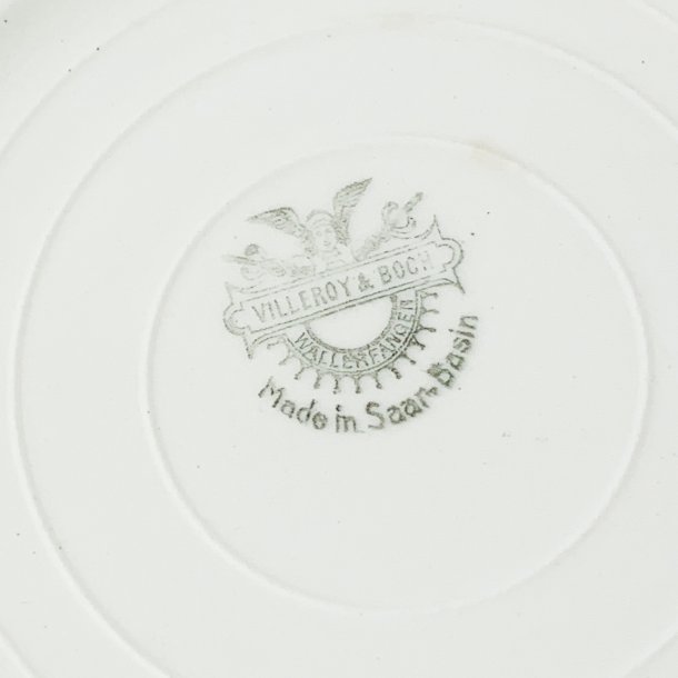 Dyb tallerken - Hvid med guld, Villeroy &amp; Boch.