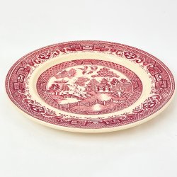 Kuchenteller, Willow von Gustavsberg, Ende des 19. Jahrhunderts