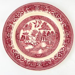 Kuchenteller, Willow von Gustavsberg, Ende des 19. Jahrhunderts