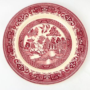 Kuchenteller, Willow von Gustavsberg, Ende des 19. Jahrhunderts