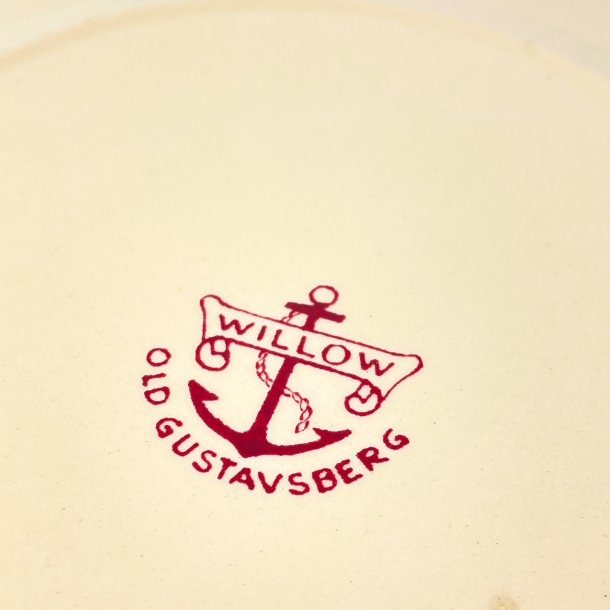 Kuchenteller, Willow von Gustavsberg, Ende des 19. Jahrhunderts