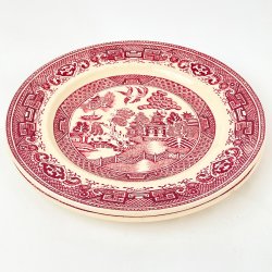 Kuchenteller, Willow von Gustavsberg, Ende des 19. Jahrhunderts