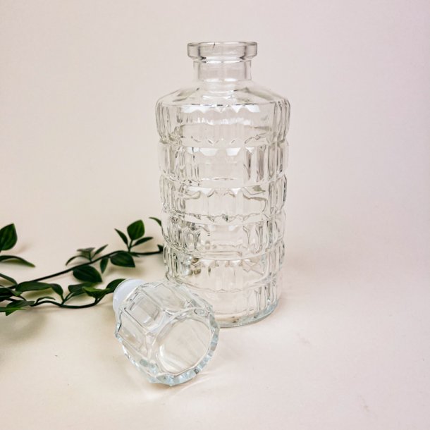 Klar vintage karaffel glas