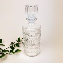 Klar vintage karaffel glas