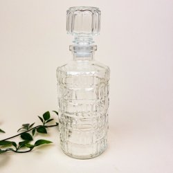 Klar vintage karaffel glas