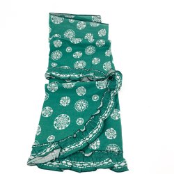 Gr�nt retro k�kkengardin med caf�-gardin